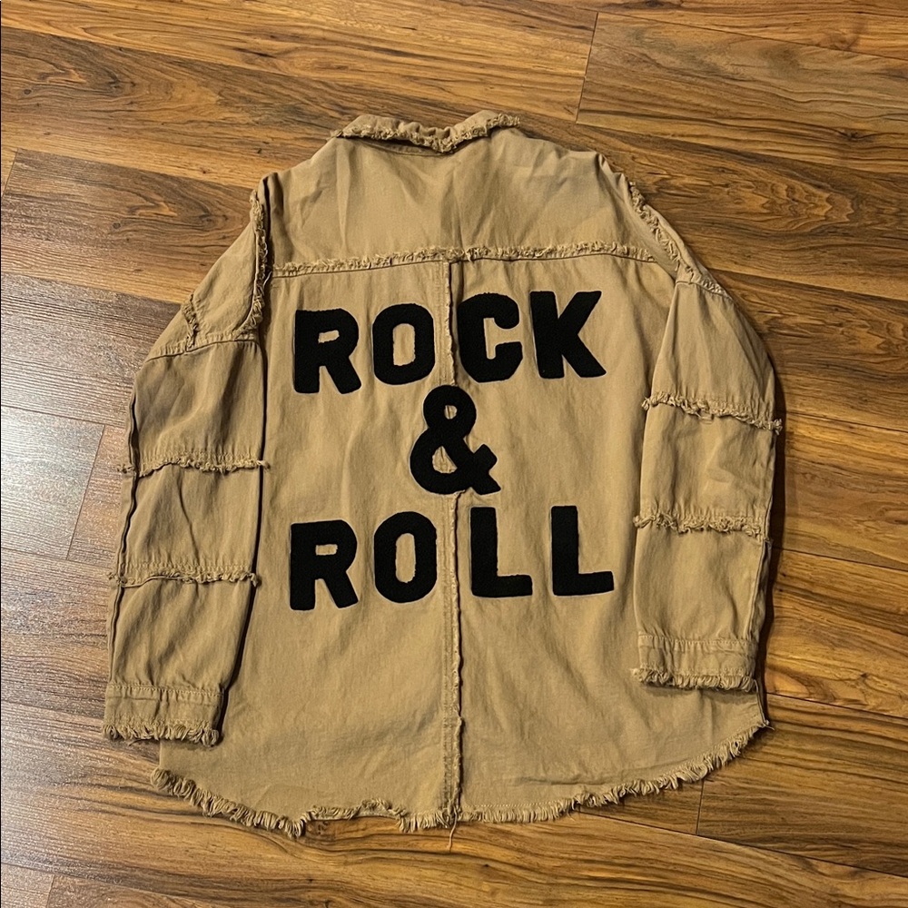 Elan Tan Rock & Roll Shirt Jacket